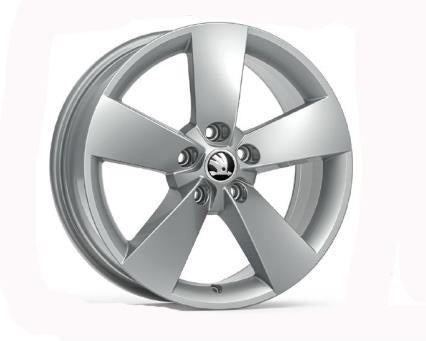 Genuine Skoda Kodiaq 2017> 17" Ratikon alloy wheel - Silver - 565071497A8Z8