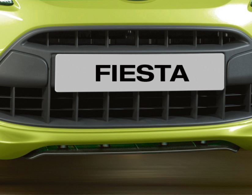 Genuine Ford Fiesta Front Bumper Aero Foil - Black Upto 10/2012 (1550843)