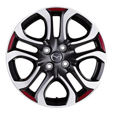 Mazda 2 (02.2015 >) Alloy Wheel Decal Set for Four Wheels - In Red (DA6CV3030)