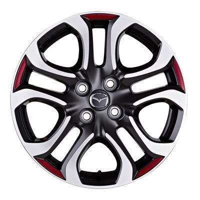 Mazda 2 (02.2015 >)  Alloy Wheel Decal Set for Four Wheels - In Red (DA6CV3030)