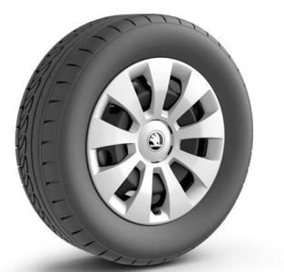 Genuine Skoda Superb 2016 > 16" Wheel Trim / Cap Set - Hermes Design - 3V0071456