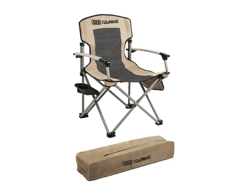 Genuine Ford Mustang Mach-E 2020> ARB Camping Chair with Carry Bag, Black and Beige
 2615988