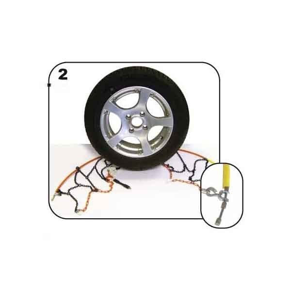 Green Valley TXR9 Winter 9mm Snow Chains - Car Tyre for 15 " Wheels 205/65M+SR15