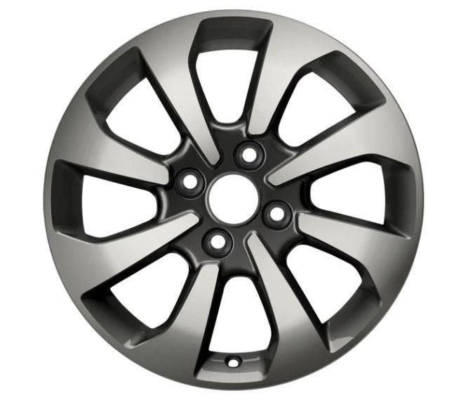 Genuine Ford Fiesta 2017> 16" Alloy Wheel 8 Spoke Design In Rock Metallic Machined - 2237385