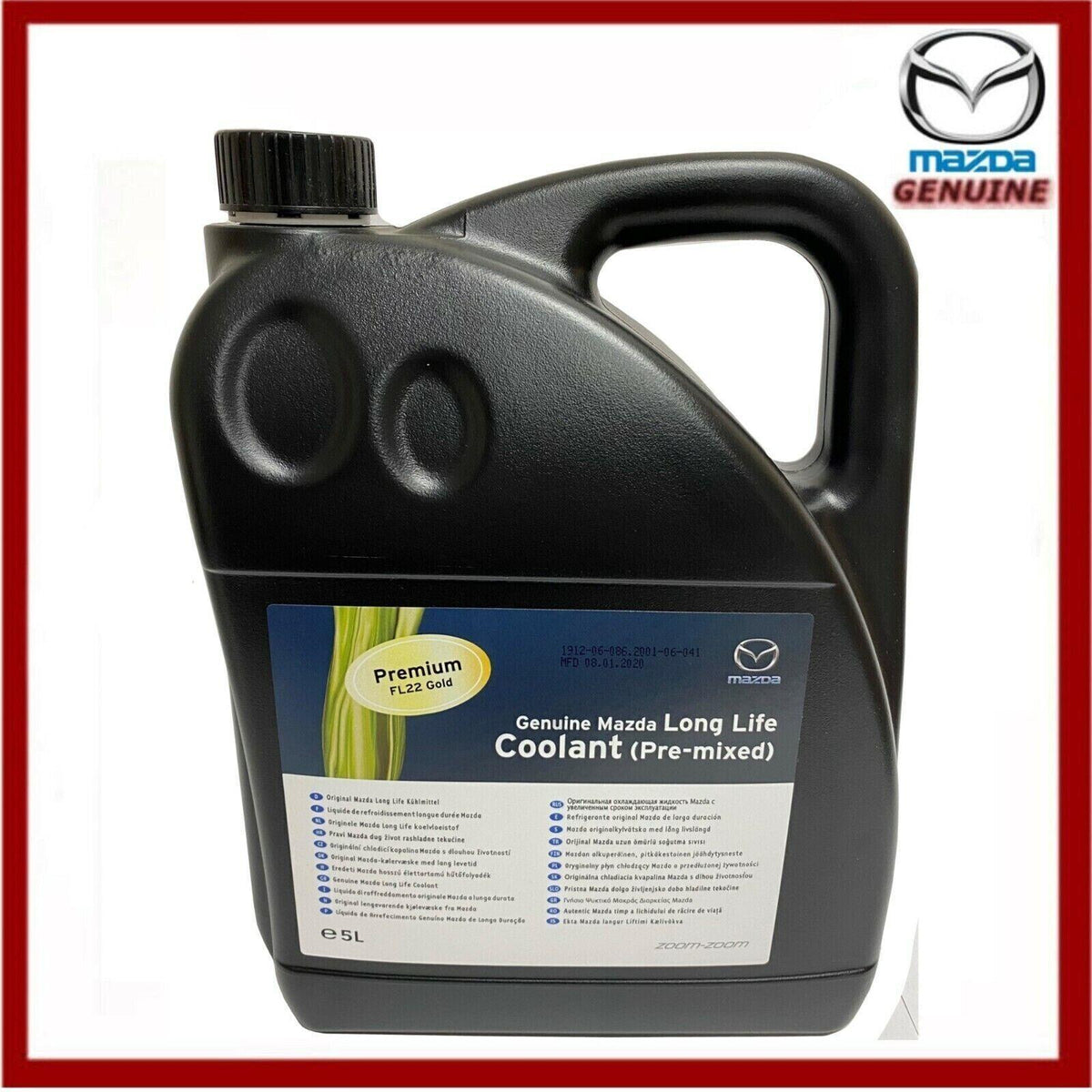 Genuine Mazda FL22 Long Life Coolant Pre-Mix 5L New! Premium FL22 ...