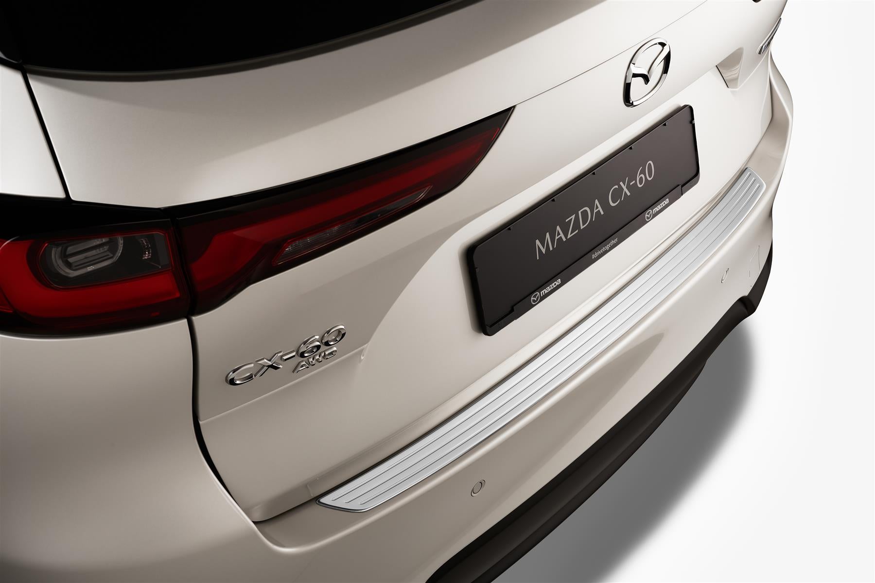 Genuine Mazda CX-60 2022> Stainless Steel Rear Bumper Step Plate