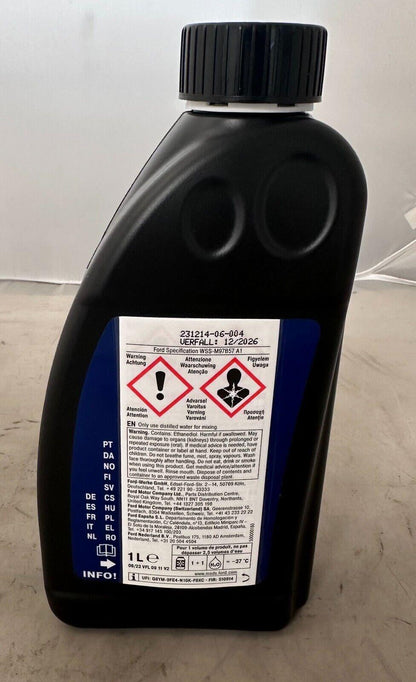 Genuine Ford Super Plus Premium Longlife Anti freeze Coolant 1 Litres - Ltr - ltr