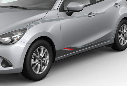 Mazda 2 (02.2015 >) Body Decal Kit - Black / Red / Silver (DA7EV3040D1)
