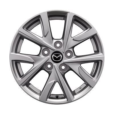 Genuine Mazda CX-3 2018> Silver Alloy wheel - 16" - DH0MV3810