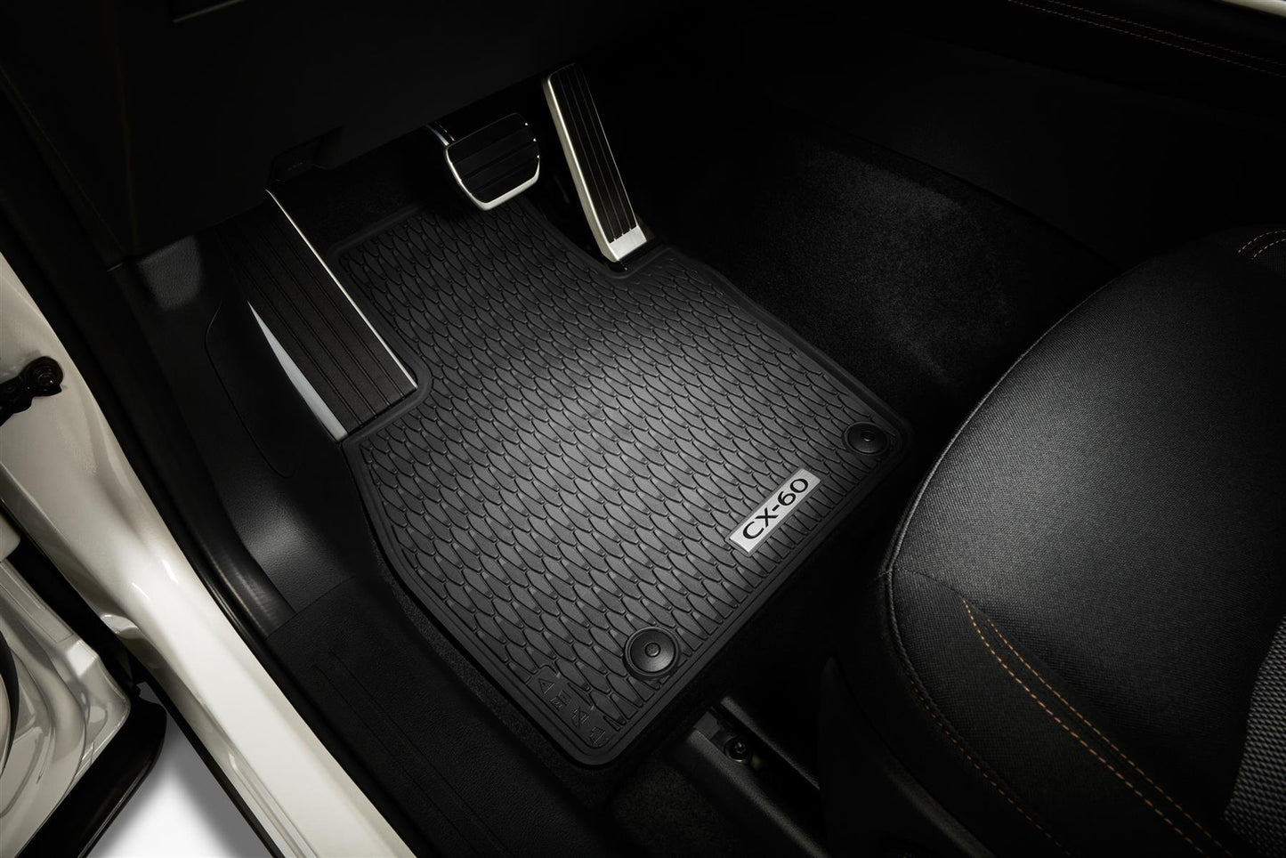 Genuine Mazda CX-60 2022> Rubber Mat Set, All weather CX-60 Logo