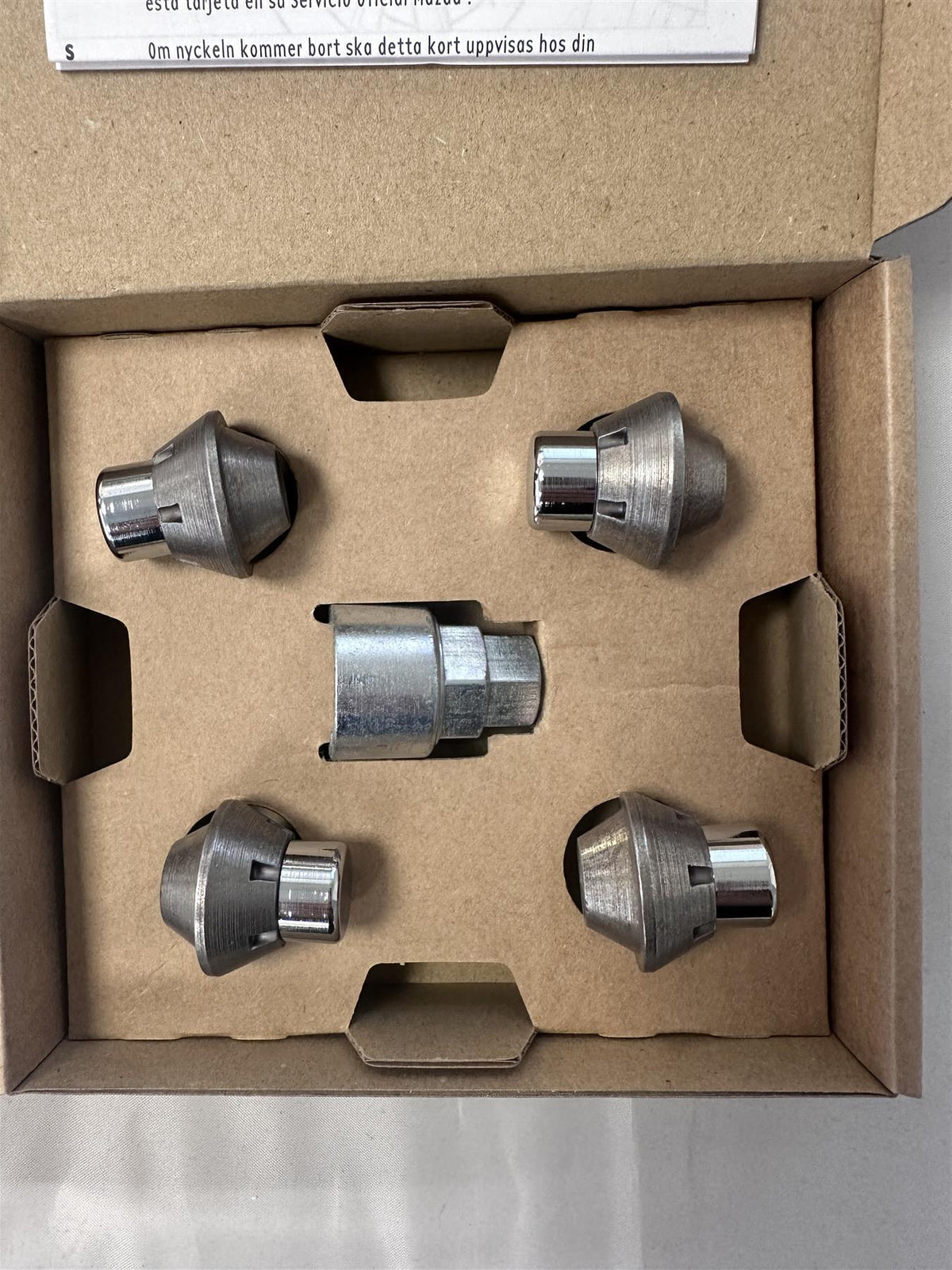 Genuine Mazda CX-30 2019> Set of Lockable Wheel Nuts - 21mm 410077692C