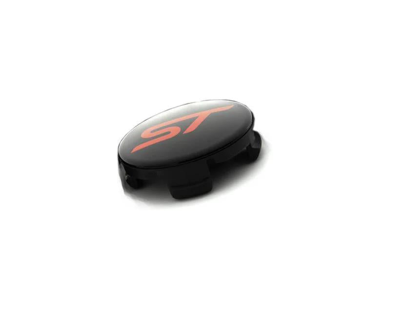 Genuine Ford Kuga 2020> Centre Cap Button Type, Gloss Black, With Red ST Logo