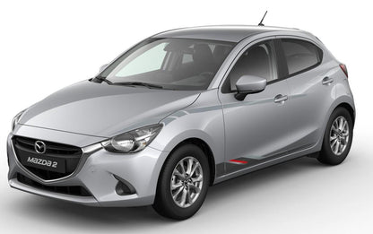Mazda 2 (02.2015 >) Body Decal Kit - Black / Red / Silver (DA7EV3040D1)