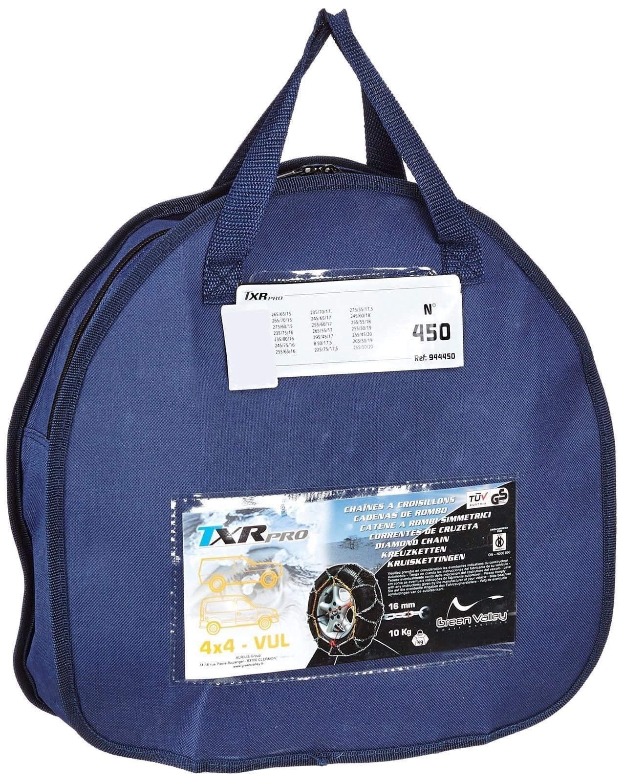 16mm Heavy Duty Snow Chain 22 " Wheels 4X4, SUV, Pick Up & Van 275/40R22 TXRPRO