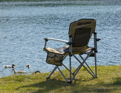 Genuine Ford Mustang Mach-E 2020> ARB Camping Chair with Carry Bag, Black and Beige
 2615988