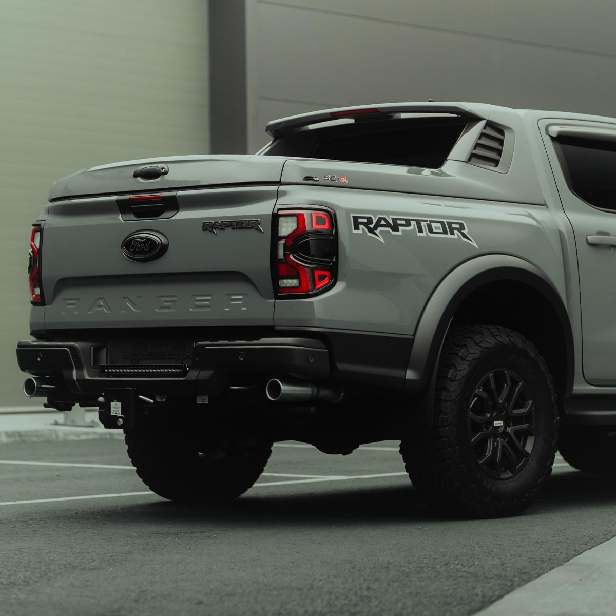 Genuine Ford Ranger Raptor 2022> Sedona Orange ALPHA SC-Z SPORTS TONNEAU Shadow Black