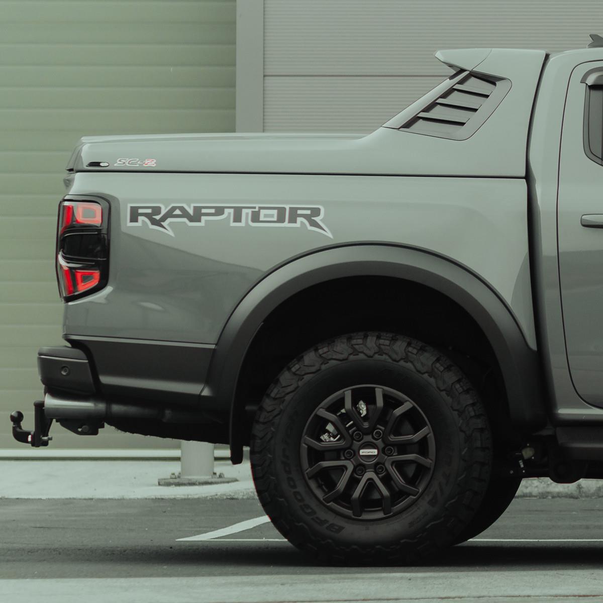Genuine Ford Ranger Raptor 2022> Sedona Orange ALPHA SC-Z SPORTS TONNEAU Shadow Black