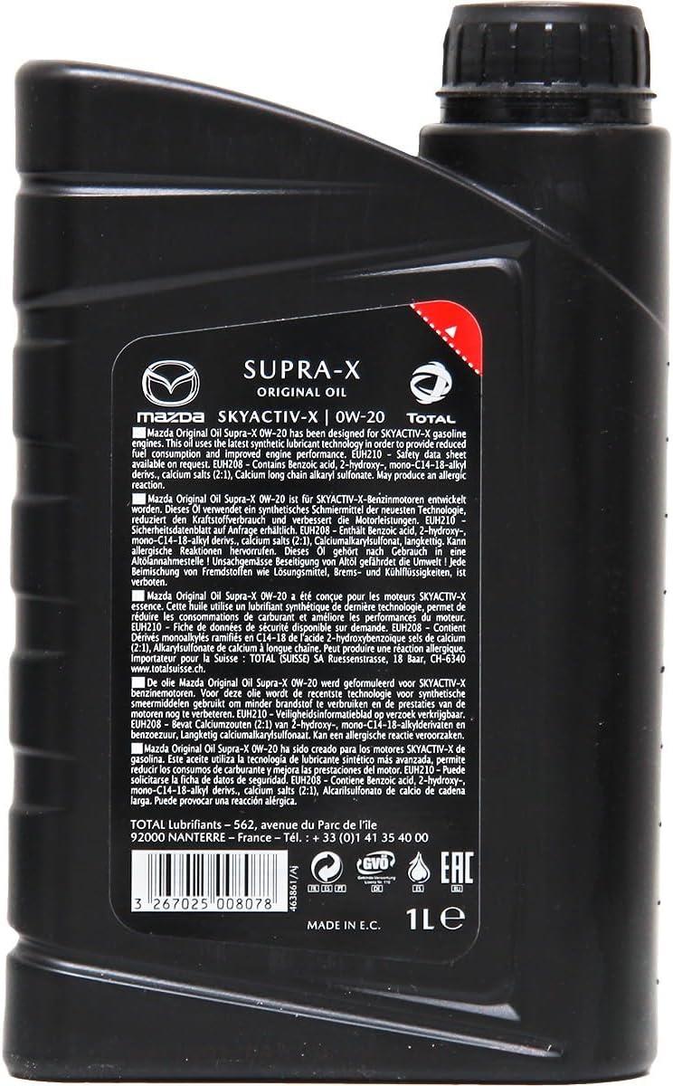 Genuine Mazda Oil ORIGINAL OIL SUPRA-X 0W20 1LTR 0W20001SUPRA