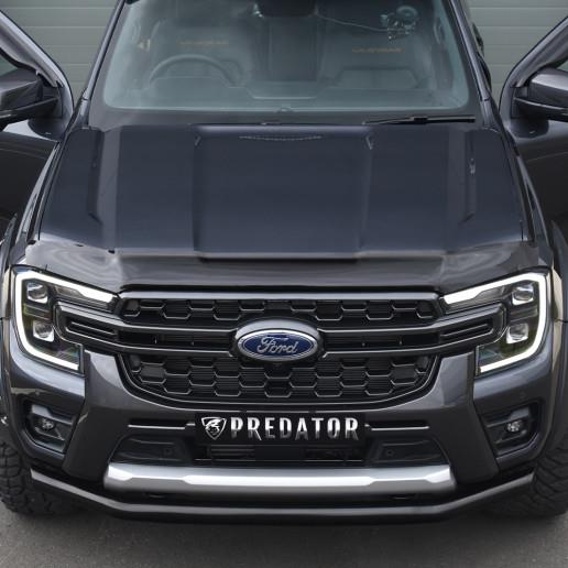 Genuine Ford Ranger Raptor 2022> Dark Smoke Bonnet Guard FD2101