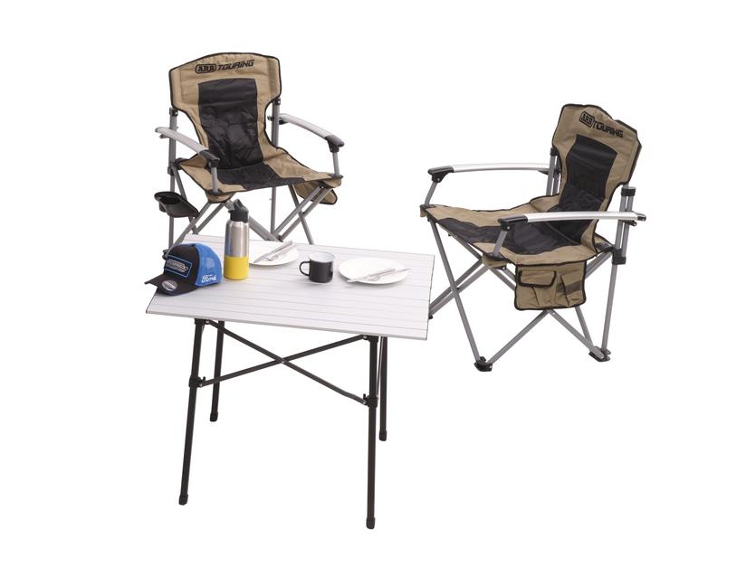 Genuine Ford Mustang Mach-E 2020> ARB Camping Chair with Carry Bag, Black and Beige
 2615988
