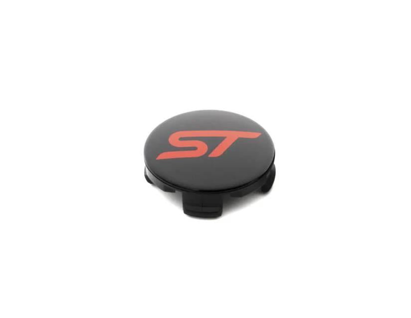 Genuine Ford Kuga 2020> Centre Cap Button Type, Gloss Black, With Red ST Logo