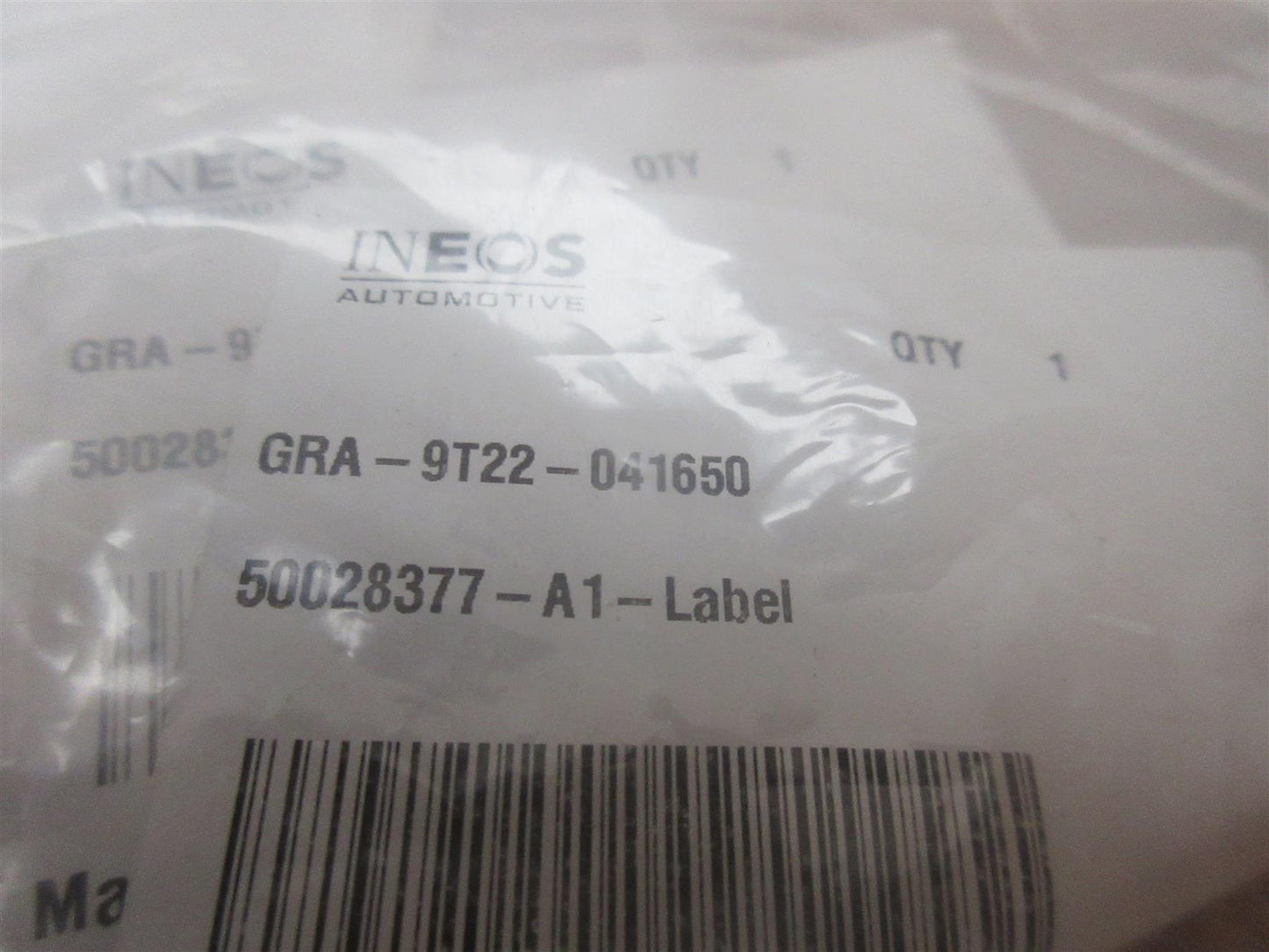 Genuine Ineos Grenadier 2023 LABEL