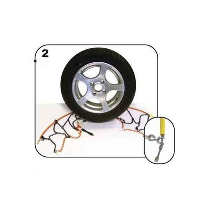 Green Valley TXR9 Winter 9mm Snow Chains - Car Tyre for 340 " Wheels 190/65R340
