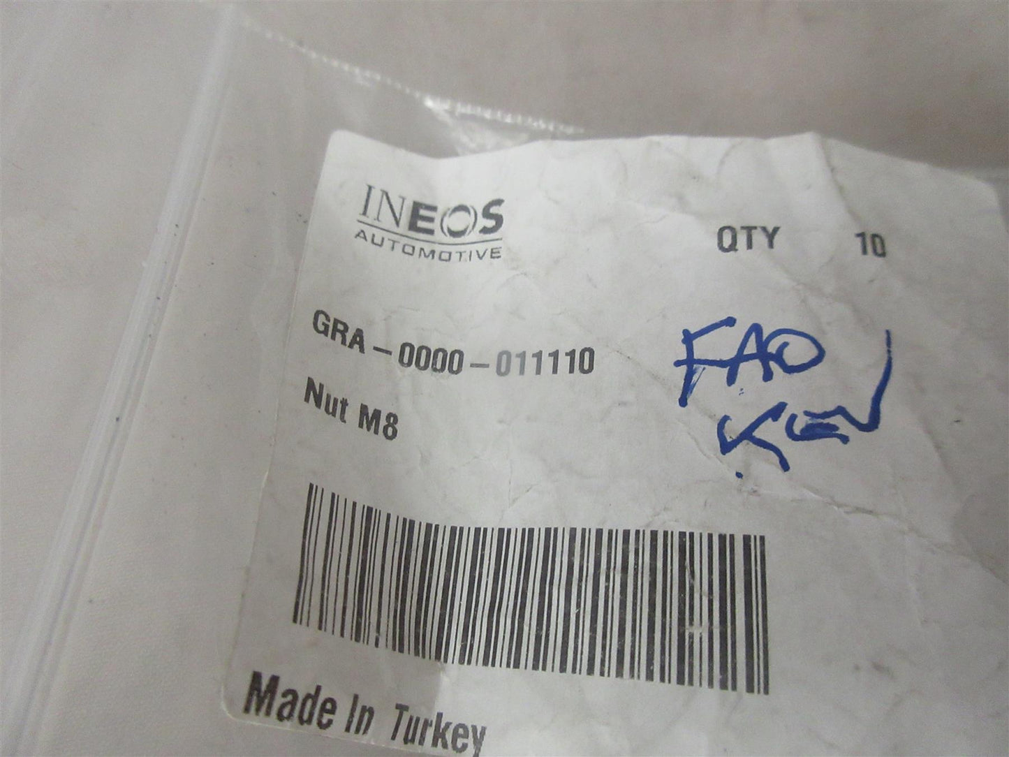 Genuine Ineos Grenadier 2023 Nut M8