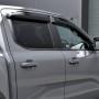 Genuine Ford Ranger Wildtrack 2022> DARK SMOKED WIND DEFLECTORS - SET OF 4 FD2122#