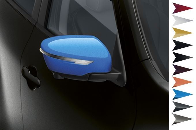 Nissan Juke (2014 >) Exterior Mirror Covers - Tokyo Black (KE960BV030BK)