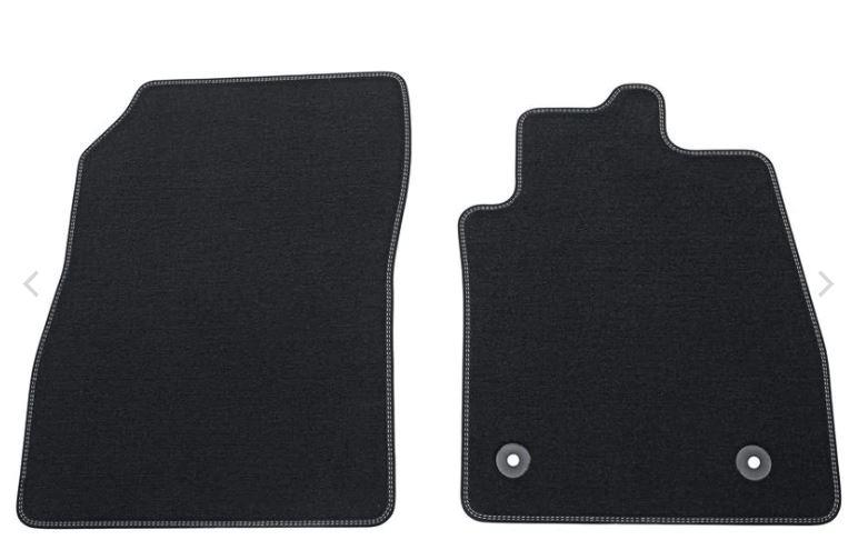 Genuine Ford Puma 2020> Set of Front Velour Floor Carpet Mats Grey Stitching RHD