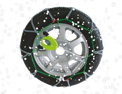 Green Valley TXR9 Winter 9mm Snow Chains - Car Tyre for 14" Wheels 195/70-14