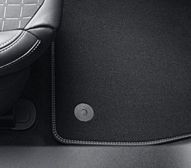 Genuine Ford Puma 2020> Set of Front Velour Floor Carpet Mats Grey Stitching RHD