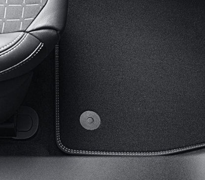 Genuine Ford Puma 2020> Set of Front Velour Floor Carpet Mats Grey Stitching RHD