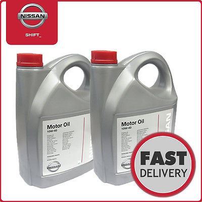 Genuine Nissan 10W40 Semi Synthetic Engine Oil 10 litres (QKE90099942 x 2)
