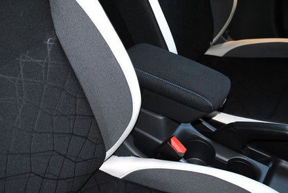 Genuine Nissan Micra 2017> Centre  Armrest, Fabric Power Blue - KE8775F0BL
