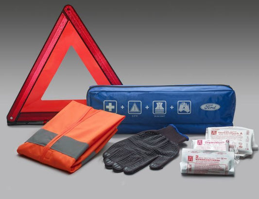 Ford Premium Safety Kit / First Aid Kit, Warning Triange, Vest 1872753