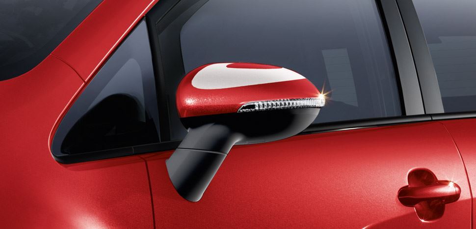 Kia Rio Sporty Mirror Decals - White  2011 -2014 (1W430ADE00WH)