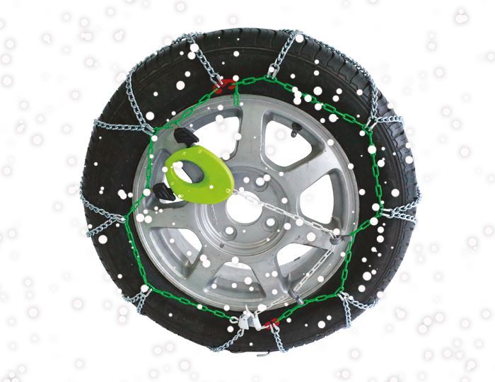 Green Valley TXR9 Winter 9mm Snow Chains - Car Tyre for 15" Wheels 180-15