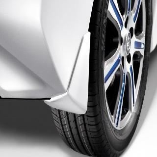 Genuine Nissan Leaf 2018> Mudguards Set / Mud Flaps Set - Solid White (326 )