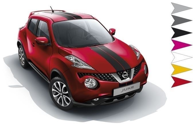 Nissan Juke (2014 >) 2 Sporty (Over The Top) Stripes -  Red (99998-86026)