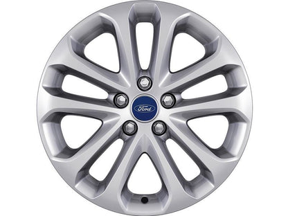 Genuine Ford Focus (10/2014>) Single 17"x7 Silver Alloy Wheel 5x2-Spoke |1710606