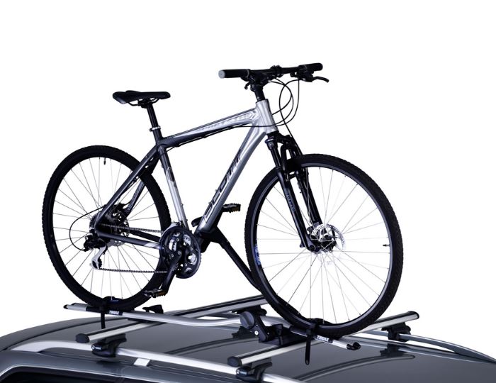 Roof Mounted Roof Top Bike Carrier Thule Roof Bars Rooftop Bike