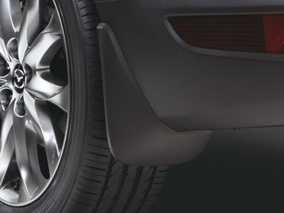 Genuine Mazda CX-3 2018> Black Mud Flaps - Rear - DB2PV3460