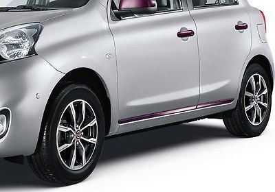 Genuine Nissan Micra 08/13> Lower Door Strips - Set of 4 - Purple (KE6051HA20BP)