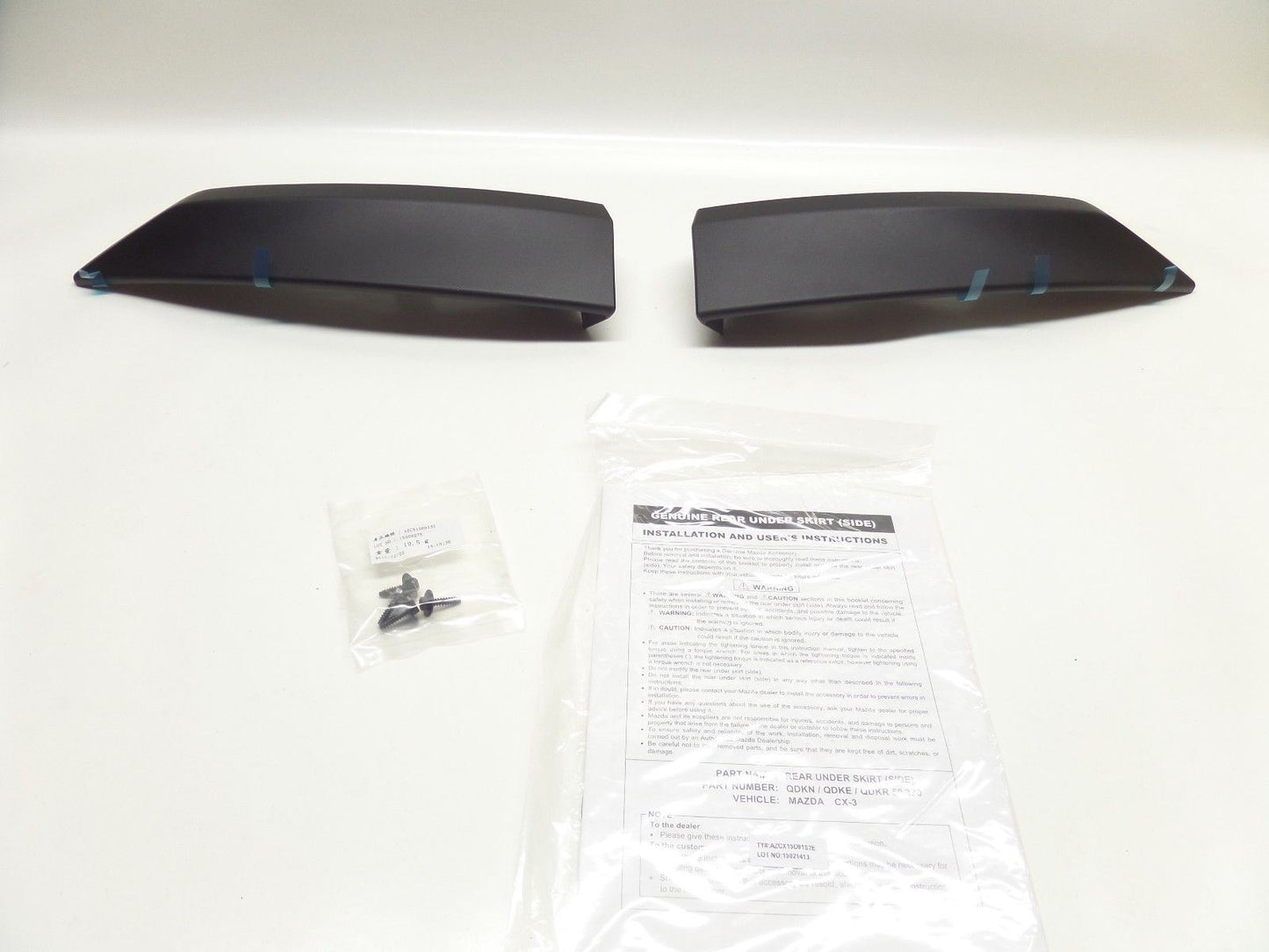 Mazda CX3 2015> Rear Under Skirt Side In Black (QDKE50370A)