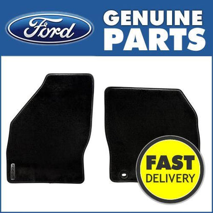 Genuine Ford Focus (10/2014>) Front Velour Car Floor Mats - W/ Logo (1717439)