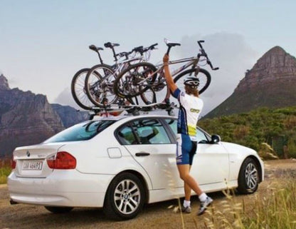 Treble Pack Thule 598 Cycle Carrier / Roof Mounted ProRide / Upright INCLUDE WHEEL LOCK