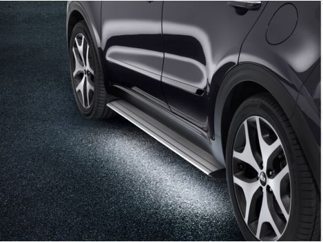 Genuine Kia Sportage 2018> Integrated side steps - With Illumination F1370ADE10