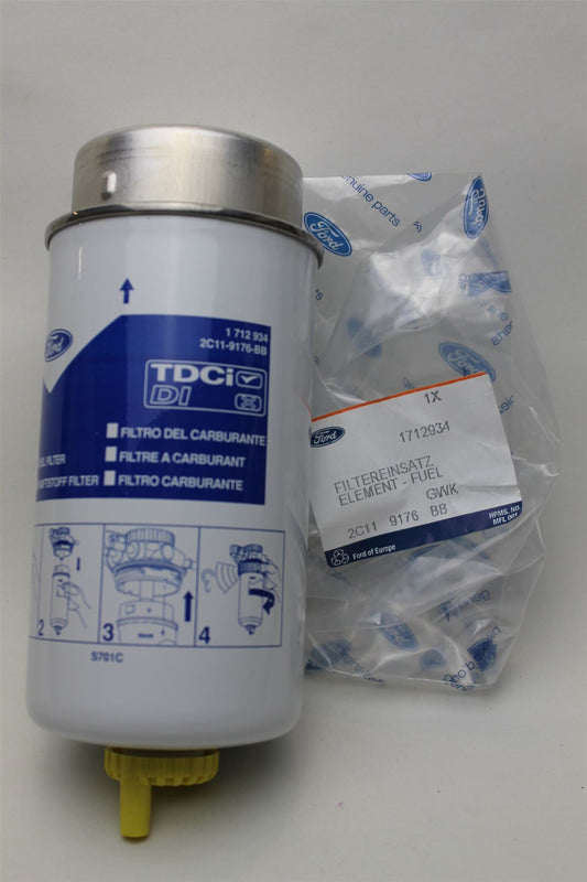 FORD TRANSIT 2.0  2.4  FUEL FILTER  (01.00 - 12.06) (METAL HEADER 152MM) 1712934